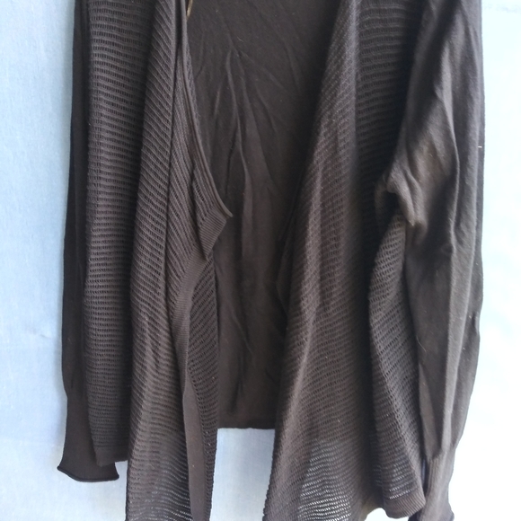 Sonoma Women's Size Large Black Open Front Cardigan - Picture 3 of 6
